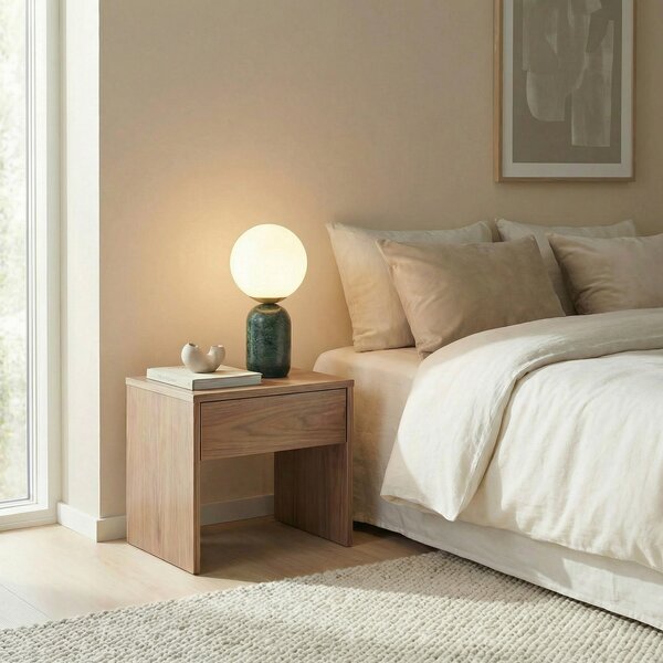 Stolne Lampa Lindby, Lennes, Zelena, Dnevna soba, Mramor, Moderan