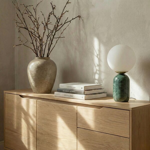 Stolne Lampa Lindby, Lennes, Zelena, Dnevna soba, Mramor, Moderan