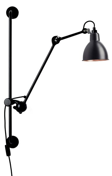 Zidne Svjetiljka DCW, Lampe Gras 210, Crno, Dnevna soba, Metal, Dizajn