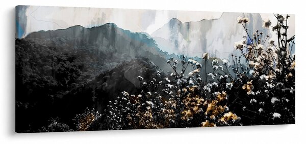 Slika - Ilustracija divljeg cvijeća (120x50 cm)