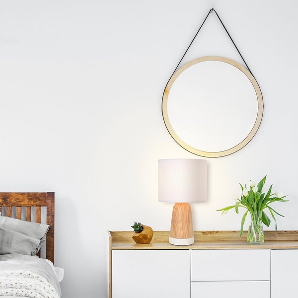 Stolne Lampa COREP, Baltik, Bijela, Dnevna soba, Metal