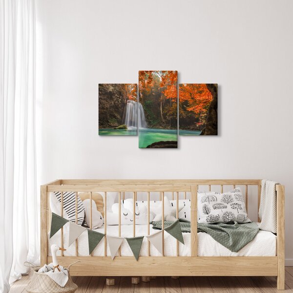 Slika - Vodopad u Tajlandu (90x60 cm)