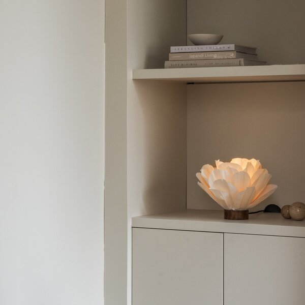 Stolne Lampa Watt & Veke, Lisa, Bijela, Spavaća soba, Papirnati karton, Dizajn