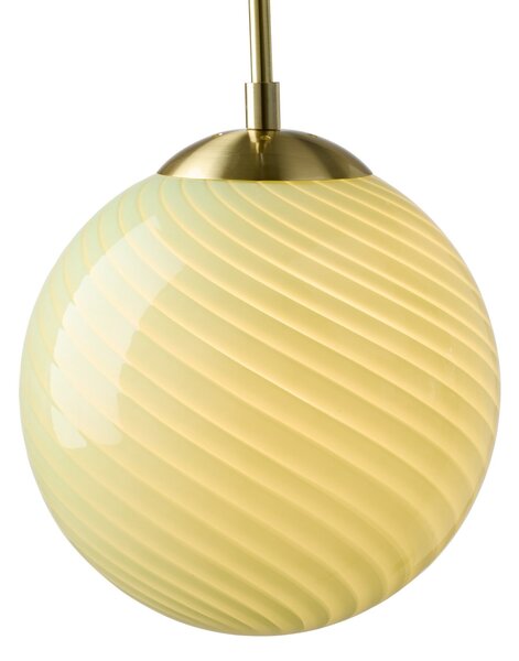 Viseće Svjetiljka Halo Design, CANDY BALL, prigušiv, Zelena, Dnevna soba, Staklo, Dizajn