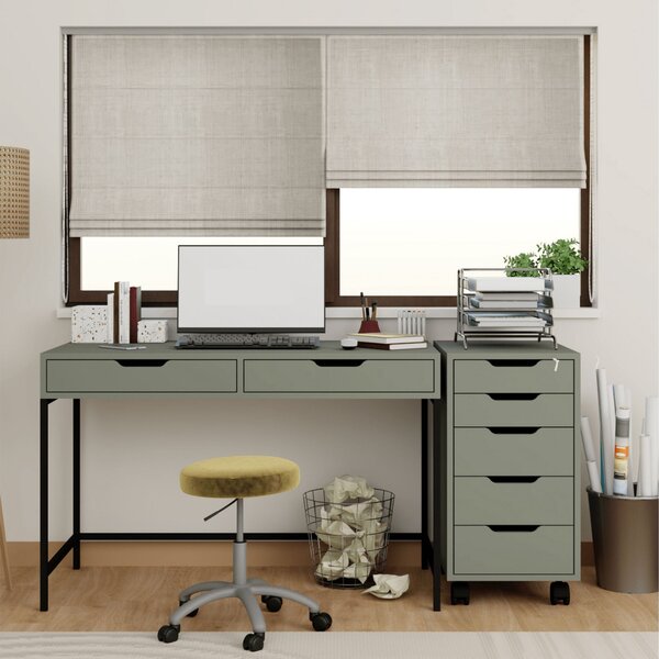Zondo.hr PC stol s uredskim kontejnerom Worky (zelena). Akcija -30%. 1144767