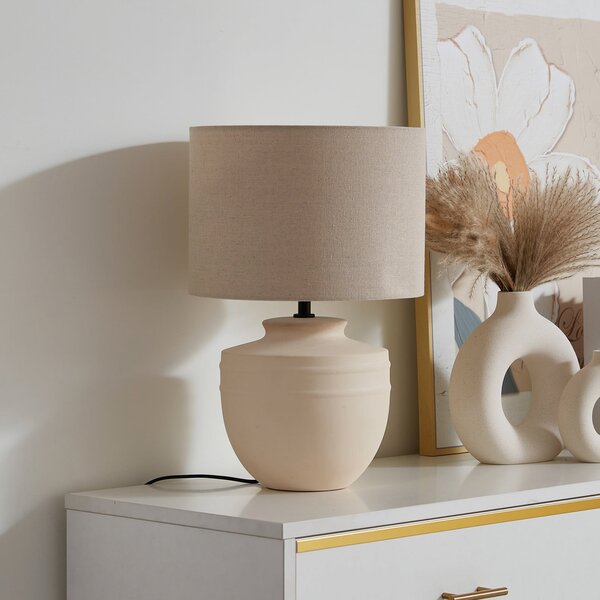 Stolne Lampa Lindby, Thalassia, Bež, Blagovaonica, Keramika, Moderan