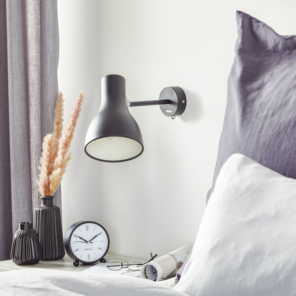 Zidne Svjetiljka Anglepoise, Type 75, Crno, Dnevna soba, Metal, Dizajn