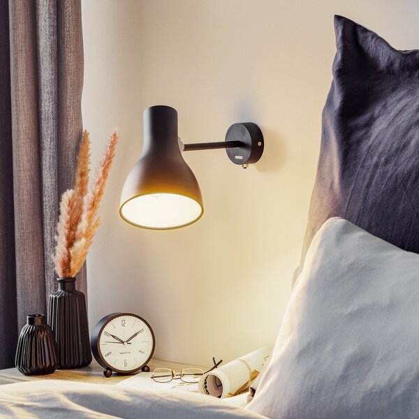 Zidne Svjetiljka Anglepoise, Type 75, Crno, Dnevna soba, Metal, Dizajn