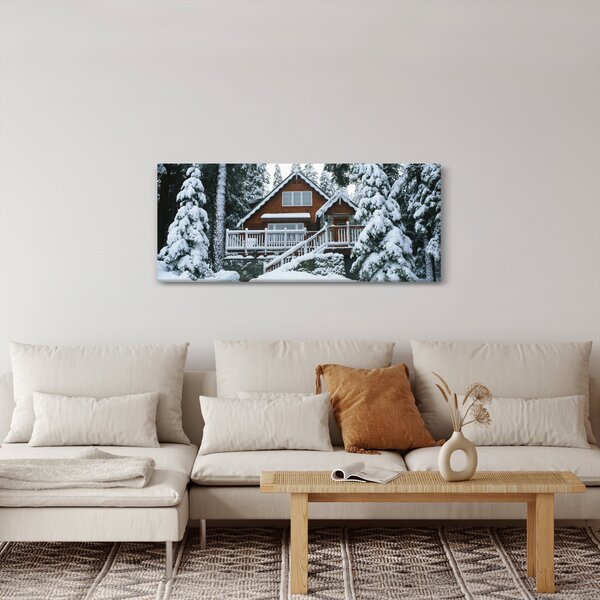 Slika - Drvena vikendica (120x50 cm)