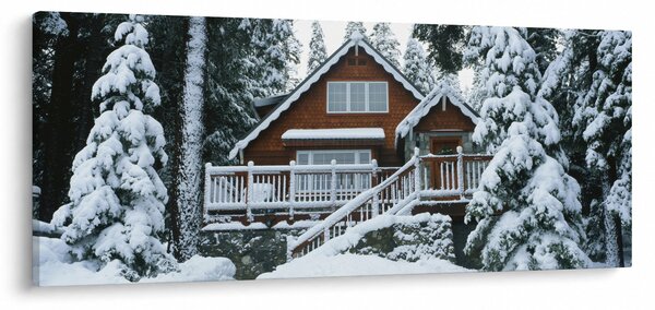 Slika - Drvena vikendica (120x50 cm)