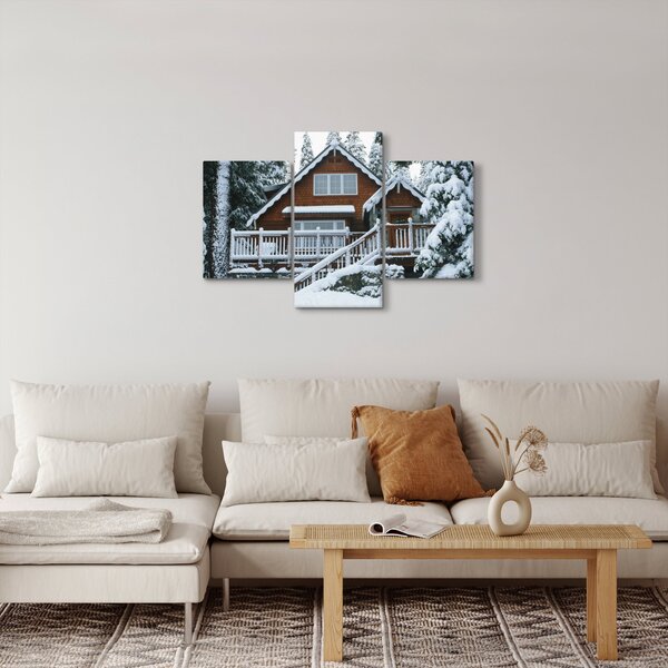 Slika - Drvena vikendica (90x60 cm)