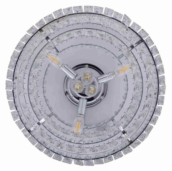 Stropni ventilator Fanaway Veil s rasvjetom, kromiran, tih – Beacon Beacon Lighting, Fanaway Veil, Providna, Dnevna soba, Plastika