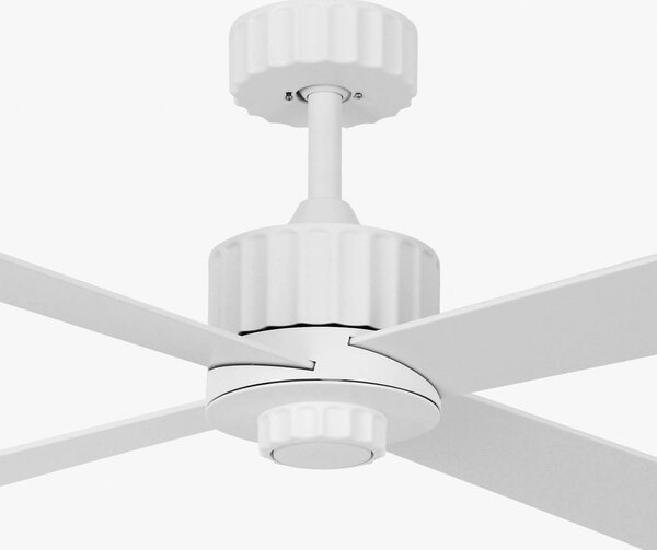 Stropni ventilator Newport s rasvjetom, bijela/hrast, tih - Beacon Beacon Lighting, Newport, Drvo, Dnevna soba, Drvo, Moderan
