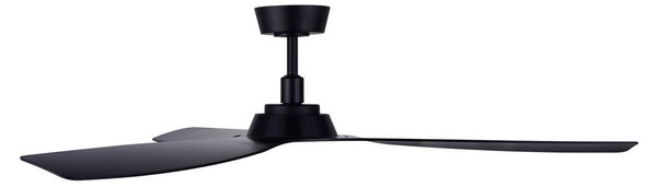 Stropni ventilator Moto, crni, Ø 132 cm, tih - Beacon Beacon Lighting, Moto, Crno, Dnevna soba, Plastika, Moderan
