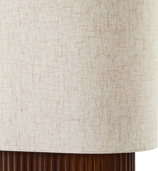 Podne Lampa Lindby, Kimiko, Drvo, Dnevna soba, Tkanina / tekstil, Skandinavski