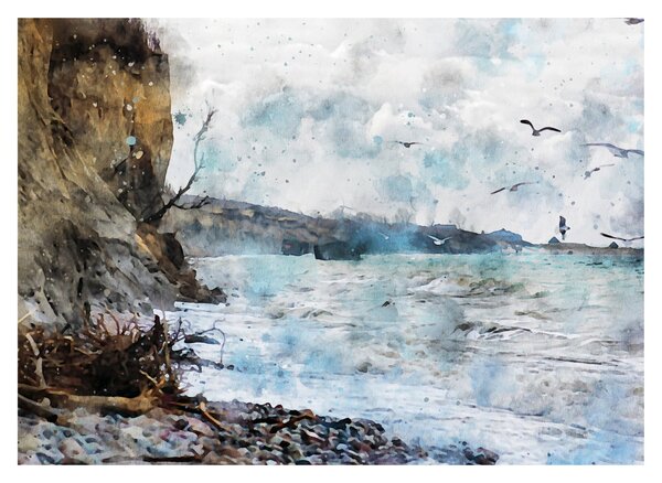 Slika - Greben, akvarel (70x50 cm)