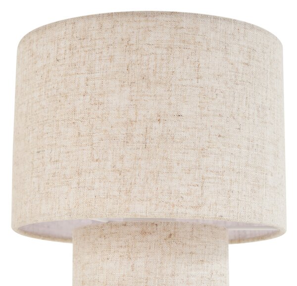 Stolne Lampa Lindby, Elfie, Bež, Dnevna soba, Tkanina / tekstil, Skandinavski