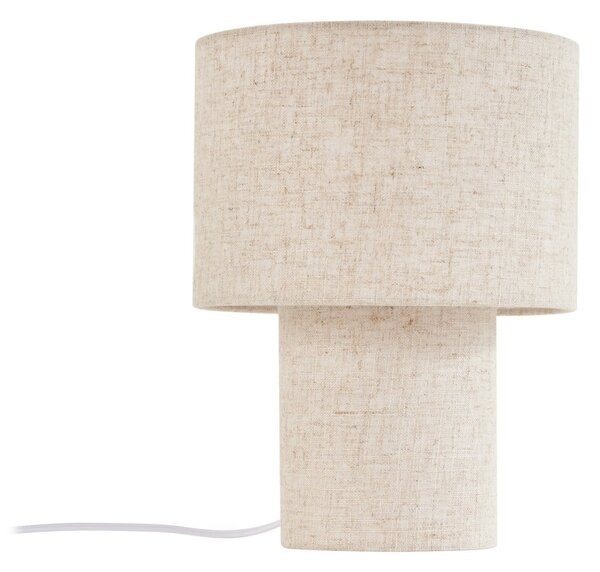 Stolne Lampa Lindby, Elfie, Bež, Dnevna soba, Tkanina / tekstil, Skandinavski