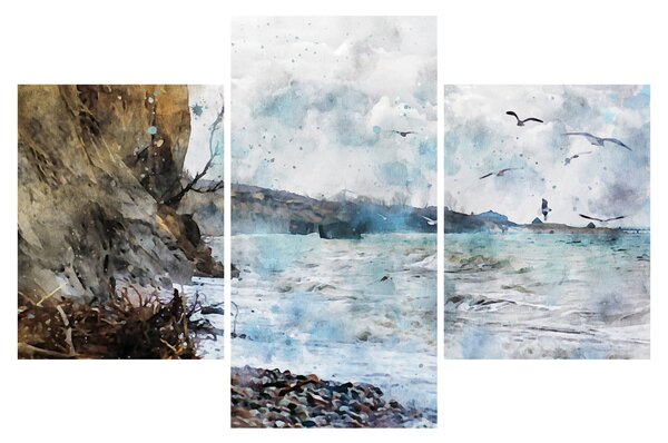 Slika - Greben, akvarel (90x60 cm)