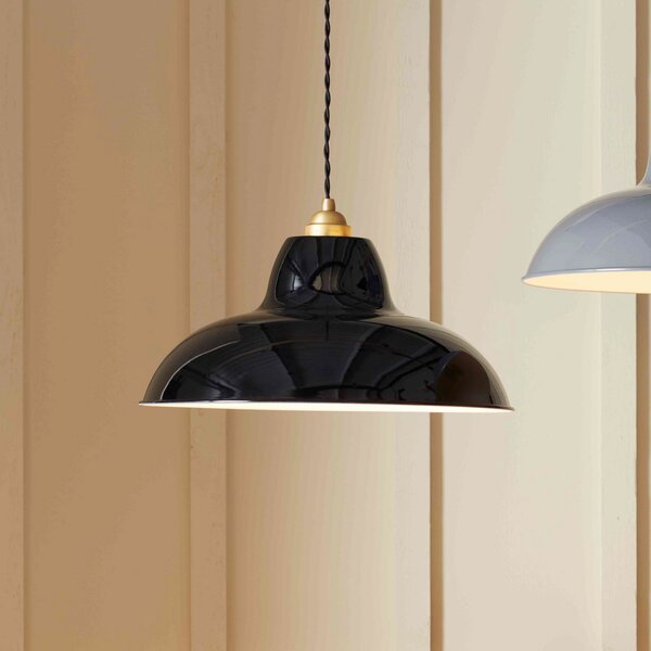 Viseće Svjetiljka Anglepoise, Original 1227 Brass Midi Wide, prigušiv, Crno, Dnevna soba, Metal, Dizajn