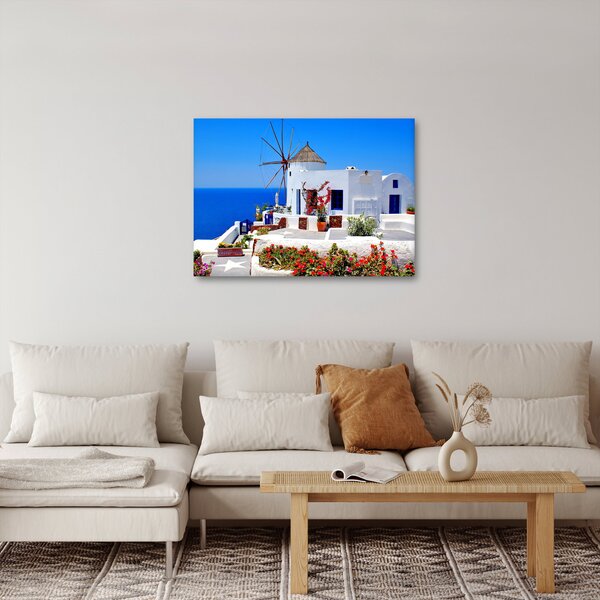 Slika - Mala kuća u Grčkoj (70x50 cm)