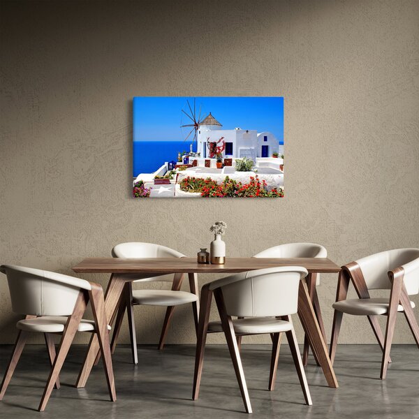 Slika - Mala kuća u Grčkoj (90x60 cm)