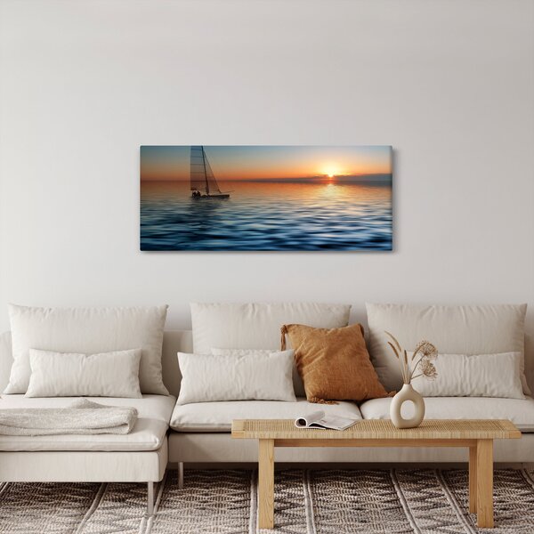 Slika - Jedrilice na moru (120x50 cm)