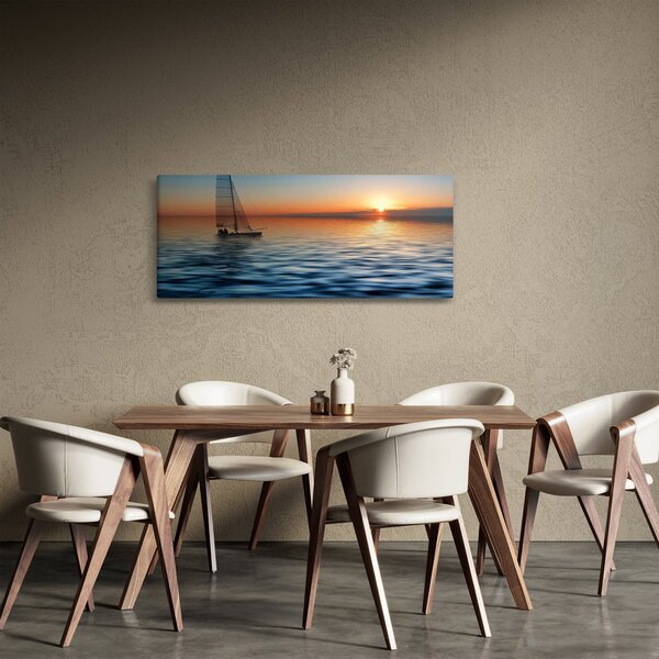 Slika - Jedrilice na moru (120x50 cm)