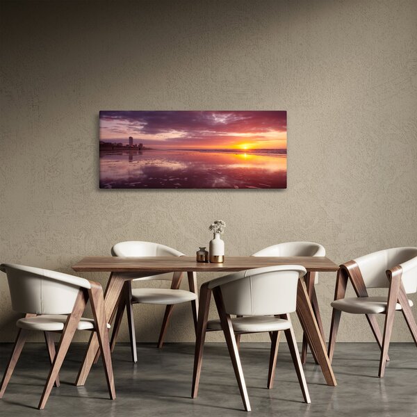 Slika - Plaža u zalasku sunca (120x50 cm)