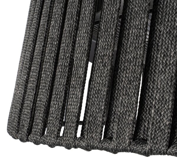 Pyravo stojeći radijator, crni, 200 cm, aluminij, IP44 – Lucande Lucande, Pyravo, Crno, Metal, Moderan