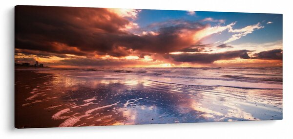 Slika - Večernja plaža (120x50 cm)