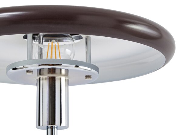 Podne Lampa Lindby, Branford, Smeđa / hrđa, Dnevna soba, Metal, Vintage