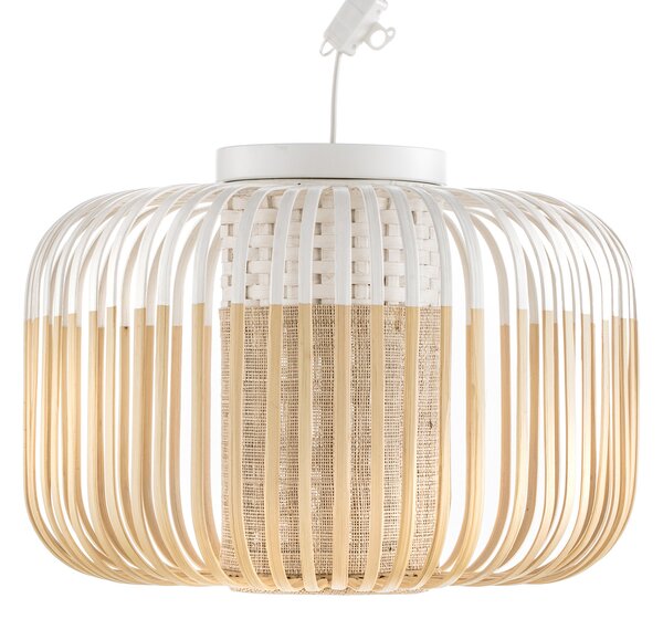 Stropne Svjetiljka Forestier, Bamboo Light S, prigušiv, Bijela, Dnevna soba, Bambus, Dizajn