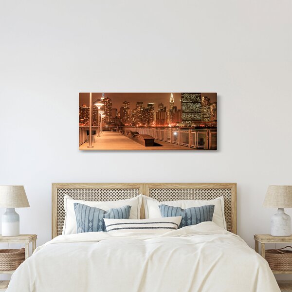 Slika - Noćni grad (120x50 cm)