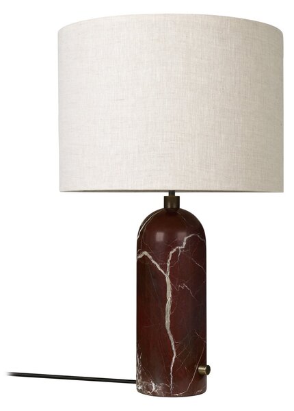 Stolne Lampa GUBI, Gravity Large, prigušiv, Crvena, Dnevna soba, Kamen, Dizajn