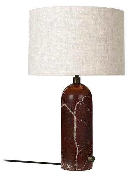 Stolne Lampa GUBI, Gravity Small, prigušiv, Crvena, Dnevna soba, Kamen, Dizajn