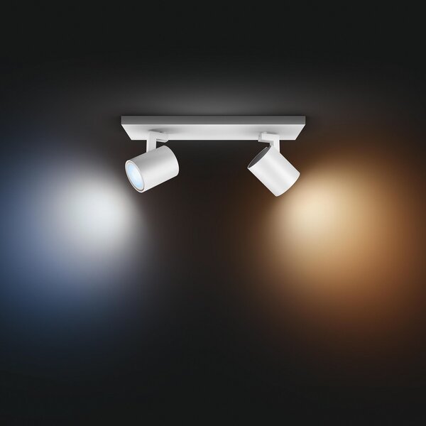 Stropne Svjetiljka Philips Hue, Philips Hue Runner, prigušiv, Bijela, Dnevna soba, Aluminij, Moderan