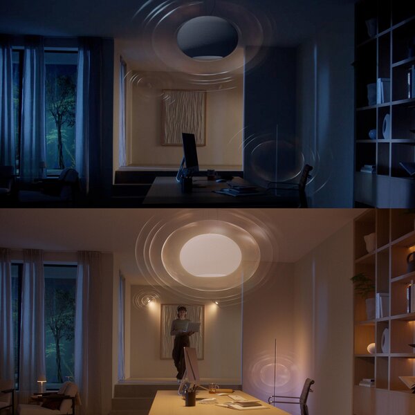 Stolne Lampa Philips Hue, Flourish, prigušiv, Bijela, Dnevna soba, Staklo, Moderan