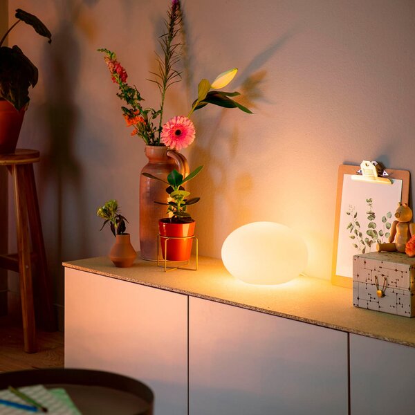 Stolne Lampa Philips Hue, Flourish, prigušiv, Bijela, Dnevna soba, Staklo, Moderan