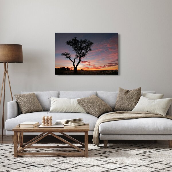 Slika - Drvo i crvenkaste nijanse (90x60 cm)
