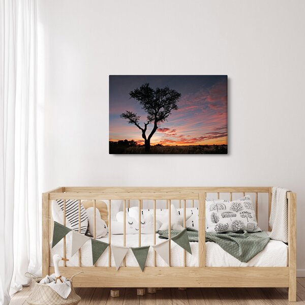 Slika - Drvo i crvenkaste nijanse (90x60 cm)