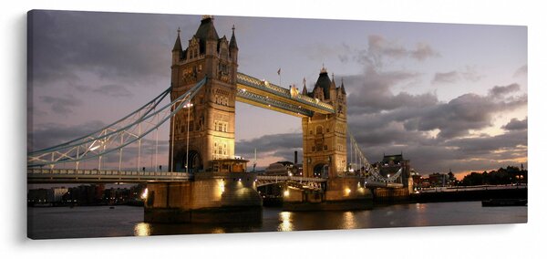 Slika - Tower Bridge noću (120x50 cm)