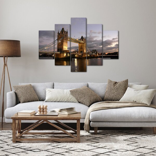 Slika - Tower Bridge noću (150x105 cm)
