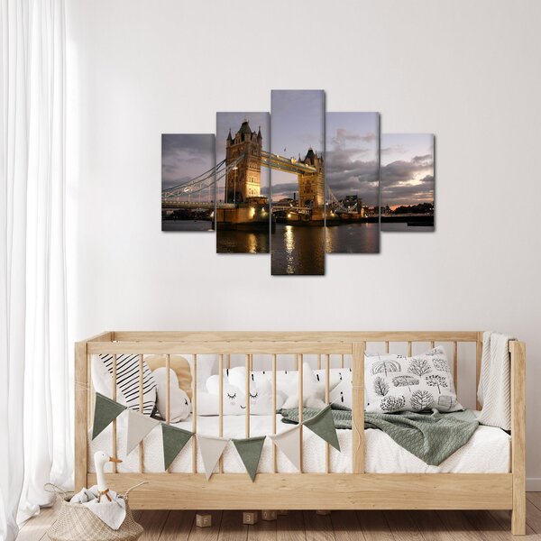 Slika - Tower Bridge noću (150x105 cm)