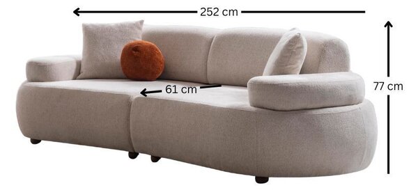 Zondo.hr Trosjed Rion (krem). Akcija -31%. 1145274