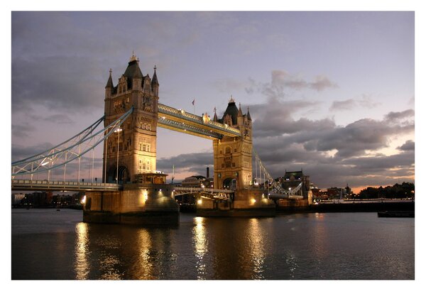 Slika - Tower Bridge noću (90x60 cm)