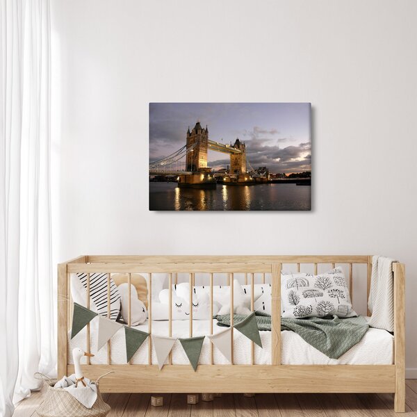 Slika - Tower Bridge noću (90x60 cm)