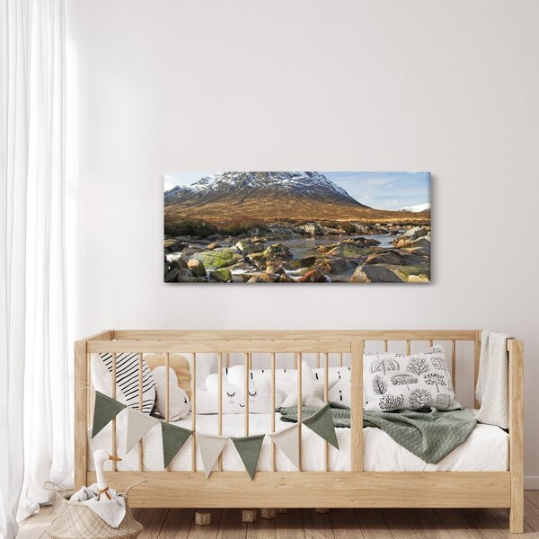 Slika - Planina s rijekom (120x50 cm)