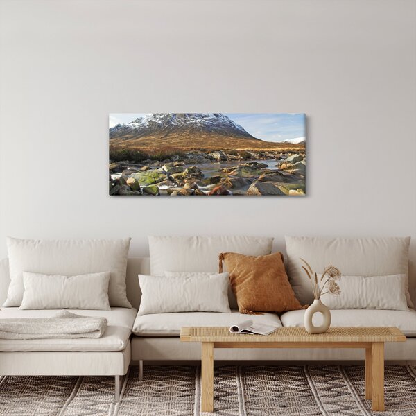 Slika - Planina s rijekom (120x50 cm)