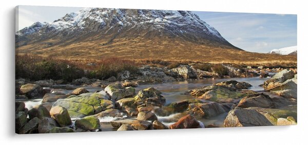 Slika - Planina s rijekom (120x50 cm)